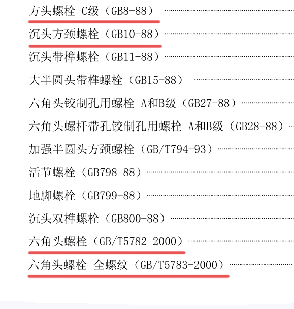 最全！螺栓尺寸规格表，真的要好好收藏！